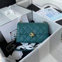 Imitation Chanel Flap Shoulder Bag Original leather AS2634 green HY17175Za30