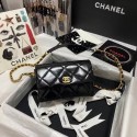 Imitation Chanel Flap Shoulder Bag Original leather AS9957 black HY24129SU87