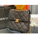 Imitation Chanel Grained Calfskin Backpack Original Leather AS3108 black HY9894SU87