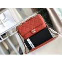 Imitation Chanel Lambskin Flap Bag &gold-Tone Metal AS1353 red HY12021sJ18