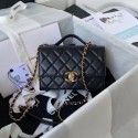 Imitation Chanel leather Shoulder Bag AS2796 black HY17909lH78