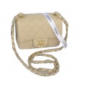Imitation Chanel mini Classic Flap Bag Apricot Cannage Pattern 1115 Gold HY6974SU87