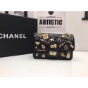 Imitation Chanel mini Classic Flap Bag Original Sheepskin A1116 Black HY19544ye39