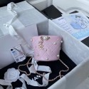 Imitation Chanel mini drawstring bag AS2518 pink HY25792Oz49