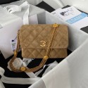 Imitation Chanel MINI FLAP BAG AS3378 brown HY5466VO34