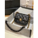 Imitation Chanel mini Shoulder Bag Lambskin&Gold-Tone Metal AS3205 black HY8793uq94