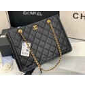 Imitation Chanel Original Leather Shopping Bag AS2360 black HY6926VO34