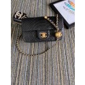Imitation Chanel Original Small Snake skin flap bag AS1116 black HY26553RC38