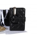 Imitation Chanel Sheepskin Leather Black CC Logo Bi-Fold Wallet A50080 Black HY10974lH78