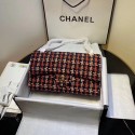 Imitation CHANEL Tweed Calfskin -Tone & Gold-Tone Metal AS1112 red HY11953RC38