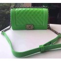 Imitation Cheap Boy Chanel Flap Shoulder Bag Sheepskin Leather A67189 Green HY11333fV17