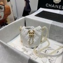 Imitation Cheap Chanel mini drawstring bag AS2529 white HY748fV17