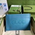 Imitation Cheap Gucci Ophidia pouch leather 681200 blue HY6223fV17