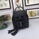Imitation GUCCI Calfskin Leather Backpack 387149 Black HY2685KV93