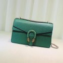 Imitation Gucci Dionysus Blooms Leather Shoulder Bag 400249 Green HY21168Ug88