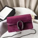 Imitation Gucci Dionysus Velvet Super mini Bag 476432 Purple HY1860QN34