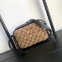 Imitation Gucci GG Marmont canvas mini Bag 448065 Black HY2553Ug88