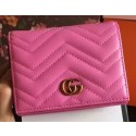 Imitation Gucci GG Marmont Card Case 443125 Rose HY9985KV93