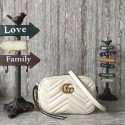 Imitation Gucci GG Marmont Matelasse Mini Shoulder Bag 448065A White HY24795zn33
