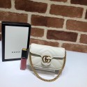 Imitation Gucci GG Marmont super Clutch bag 575161 white HY6447Oz49