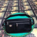 Imitation Gucci GG Original Leather Messenger Bag 575837 black HY2714Fo38