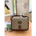 Imitation Gucci Mini shoulder bag with Interlocking G 671620 Brown HY10925zn33
