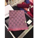 Imitation Gucci OBLIQUE STOLE IN WOOL AND CASHMERE GG55620 purple HY4400Za30