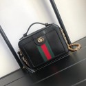Imitation Gucci Ophidia series GG Mini Shoulder Bag 602576 black HY7720Nj42
