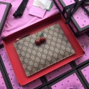 Imitation Gucci Original GG Canvas Clutch Cherries 475042 Red HY2432Oz49