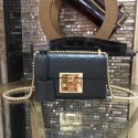 Imitation Gucci Padlock Gucci Signature Mini Shoulder Bag 409487 Black HY21004ye39