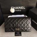Imitation High Quality Chanel Flap Shoulder Bag Black Original Calfskin Leather 277 Silver HY16593Bo39