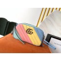 Imitation High Quality Gucci GG Marmont Matelasse Shoulder Bag 447632 Multicolored HY10278HH94