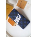 Imitation Louis Vuitton BRAZZA WALLET M80801 blue HY3261sJ18