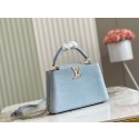 Imitation Louis Vuitton CAPUCINES BB M48865 light blue HY12408Ug88