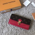 Imitation Louis Vuitton CHERRYWOOD WALLET M61719 fuchsia HY21568uq94