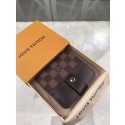 Imitation Louis Vuitton Damier Ebene Canvas Zipped Compact Wallet N61667 HY12810QN34