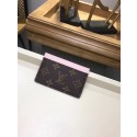 Imitation Louis Vuitton Monogram Canvas CARD HOLDER M60703 pink HY20910EY79