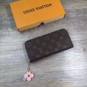 Imitation Louis Vuitton Monogram Canvas CLEMENCE WALLET M64201 Pink HY21933uq94