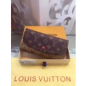 Imitation Louis Vuitton Monogram Canvas Emilie Wallet M60136 Red HY2095SU34
