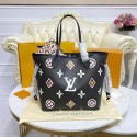 Imitation Louis Vuitton Monogram Canvas Neverfull MM M45818 Black HY1823Ug88