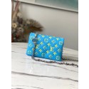 Imitation Louis Vuitton POCHETTE COUSSIN M80744 Mint Green & Yellow HY22241sJ18
