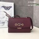 Knockoff AAAAA Gucci GG Leather Shoulder Bag A576388 Purplish HY20074Jc39