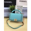 Knockoff Boy Chanel Flap Bag Original Calfskin Leather A67086B Green HY16707yK94