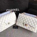 Knockoff Chanel Classic Flap Bag Original Leather A1113 White HY23084tp21