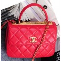 Knockoff Chanel Classic Top Flap Bag Original Sheepskin Leather A92236 Red HY15612yK94