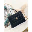 Knockoff Chanel coco flap bag with top handle A92237 black HY5929tp21