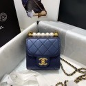 Knockoff Chanel flap bag AP0997 Navy Blue HY19413JF45