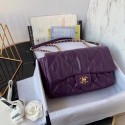 Knockoff Chanel flap bag Calfskin & Gold-Tone Metal AS2231 purple HY2598WW40