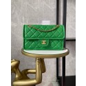 Knockoff Chanel flap bag Grained Calfskin AS2357 green HY8851NL80