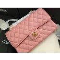 Knockoff chanel flap bag Iridescent Grained Calfskin&Gold-Tone AS1112 pink HY18318JF45